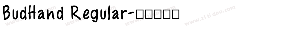BudHand Regular字体转换